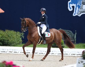 Italian Valentina Merli competing at the 2019 CDIO-PJYR Hagen :: Photo © Astrid Appels