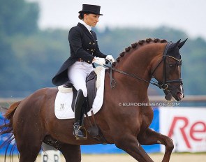 Charlott-Maria Schürmann on Burlington II at the 2020 CDI Hagen :: Photo © Astrid Appels