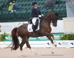 Katie Johnson on Quartett at the 2020 CDI Wellington :: Photo © Astrid Appels