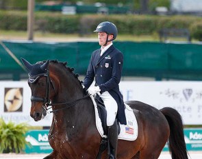 Benjamin Ebeling and Illuster van de Kampert at the 2021 CDI Wellington :: Photo © Lily Forado