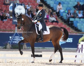 Cristobal Belmonte Roldan and Diavolo de Laubry at the 2017 European Dressage Championships :: Photo © Astrid Appels