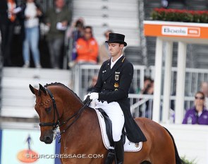 Sönke Rothenberger and Cosmo at the 2019 European Championships in Rotterdam :: Photo © Astrid Appels