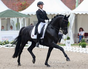 Raphael Netz and Elastico at the 2021 German Under 25 Championships in Balve :: Photo © LL-foto