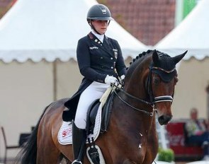 Alexa Westendarp and Der Prinz at the 2021 German Under 25 Championships in Balve :: Photo © LL-foto