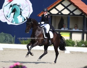 Julia Hammer and Vimogårdens Ricca Donna at the 2021 CDIO-YR Hagen :: Photo © Astrid Appels