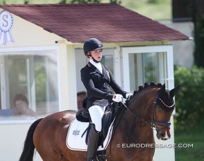 Lara Lattermann and Soleil de la Coeur at the 2021 CDIO-PJYR Hagen :: Photo © Astrid Appels