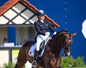 Beaudine Pieters and Donovan Magnum at the 2021 CDIO-YR Hagen :: Photo © Astrid Appels