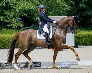 Cathrine Dufour and Bohemian at the 2021 CDI Herzlake :: Photo © Petra Kerschbaum