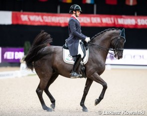 Francesco Zaza and Whispering Romance at the 2021 CDI-W Salzburg :: Photo © Lukasz Kowalski
