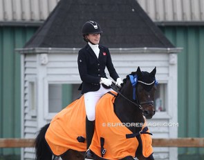Cornelia Munch Sinding on  Terbofens Charico at the 2021 CDI Grote Brogel :: Photo © Astrid Appels