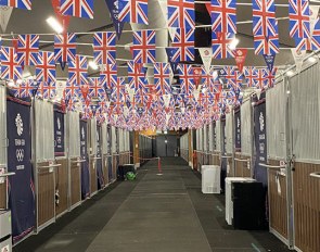 The British have prepared their stable tract at the Baji Koen Equestrian Park in Tokyo