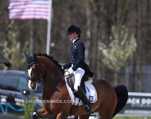Larissa Pauluis and Flambeau at the 2021 CDI Opglabbeek :: Photo © Astrid Appels