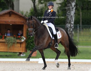 Dana van Lierop and DJ Tiesto at the 2012 European Junior Riders Championships in Berne (SUI) :: Photo © Astrid Appels