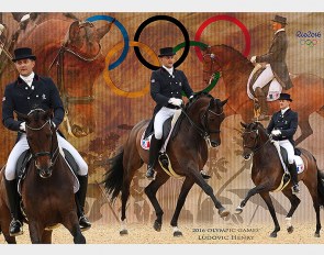 Eurodressage Collage of Henry Ludovic and After You at the 2016 Rio Olympics :: Photo © Astrid Appels