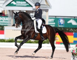 Charlotte Jorst and Nintendo at the 2020 CDI Wellington :: Photo © Astrid Appels