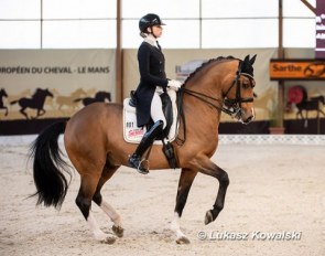 Simone Pearce and Amandori at the 2021 CDI Le Mans :: Photo © Lukasz Kowalski