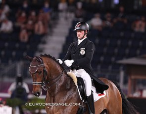 Florian Bacher and Fidertraum at the 2021 Olympics in Tokyo :: Photo © Astrid Appels