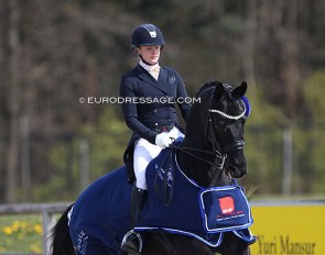 Jeanna Hogberg and Devonport at the 2021 CDI Opglabbeek :: Photo © Astrid Appels