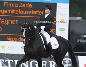 Emily Miles and Wakeup at the 2010 World Young Horse Championships :: Photo © Astrid Appels