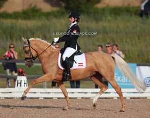 Nicola Ahorner and Dynasty at the 2015 European Pony Championships in Malmo :: Photo © Astrid Appels