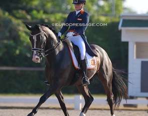Annemijn Boogaard and Fullspeed TC at the 2019 European Junior Riders Championships :: Photo © Astrid Appels
