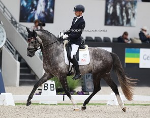 Dirk-Jan van de Water and Sport Pro Horses' Konfucius at the 2019 World Young Horse Championships in Ermelo :: Photo © Astrid Appels