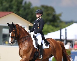 Raphael Netz and Lacoste at the 2020 CDI-U25 Hagen :: Photo © Astrid Appels