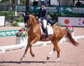 Hope Cooper and Sunshine Tour at the 2020 CDI-U25 Wellington :: Photo © Lily Forado