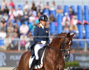 febe van Zwambagt and Edson at the 2021 European Under 25 Championships :: Photo © Astrid Appels