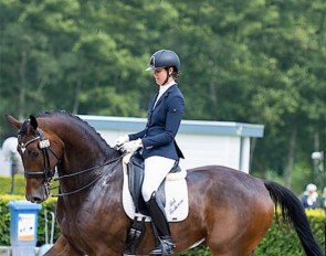 Janneke van Riet on Kalisto Sollenburg at the 2021 Dutch Dressage Championships :: Photo © Digishots
