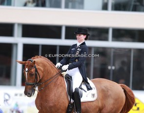 Nadine Husenbeth and Florida at the 2016 European Under 25 Championships :: Photo © Astrid Appels