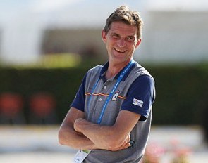 Rudolf Zelinger  in Spanish team outfit at the 2018 CDIO Aachen :: Photo © Astrid Appels