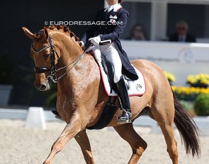 Yuko Kitai and Chupa Cup AS at the 2018 CDI Aachen Dressage Days :: Photo © Astrid Appels