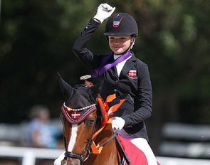 Sophia Obel Jorgensen and Adriano B at the 2020 European Pony Championships :: Photo © Astrid Appels