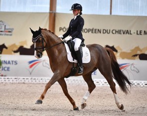 Fleur Weijkamp and Don Amour de Hus win the Children division at the 2020 French Youth Riders Championships :: Photo © Les Garennes