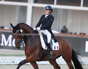 Alix Bravard and Santiago at the 2021 European Under 25 Championships in Hagen :: Photo © Astrid Appels