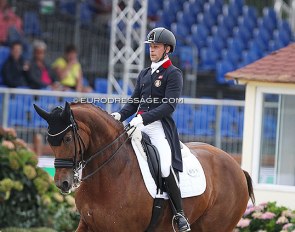Jonas Elvebakk and Citta at the 2021 European Dressage Championships :: Photo © Astrid Appels