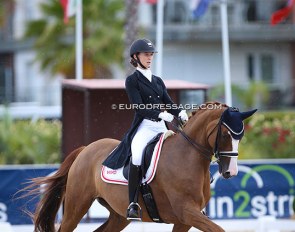 Victoria Bonefeld Dahl and Comtesse at the 2021 European Young Riders Championships :: Photo © Astrid Appels