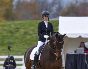 Olivia Lagoy-Weltz and Ici Bria VCG at the 2021 USDF Dressage Finals :: Photo © Sue Stickle