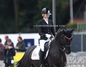 Simone Pearce and Quando Unico finish fourth at the 2021 World Young Horse Championships :: Photo © Astrid Appels