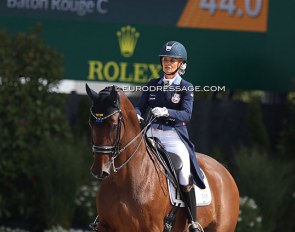 Swedish team newcomer Linda Swande and Baton Rouge C at the 2021 CDIO Aachen :: Photo © Astrid Appels