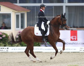 Jonas Elvebakk and Citta at the 2021 European Dressage Championships :: Photo © Astrid Appels
