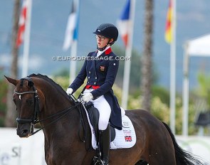 Mette Dahl and Florina at the 2021 European Junior Riders Championships in Oliva Nova, Spain :: Photo © Astrid Appels
