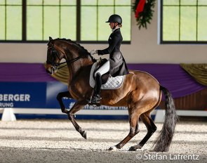 Semmiele Rothenberger and Flanell win the 2021 Piaff Forderpreis finals :: Photo © Stefan Lafrentz