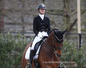 Emma Lienert and Barack Obama at their CDI debut at the 2021 CDI Sint-Truiden in Belgium :: Photo © Astrid Appels