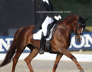 Elina Vilen and Princess Passion at the 2018 European Junior Riders Championships :: Photo © Astrid Appels