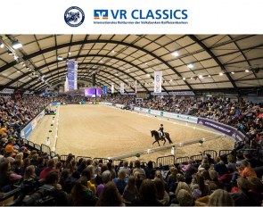 Overview of the arena in Neumunster packed with spectators