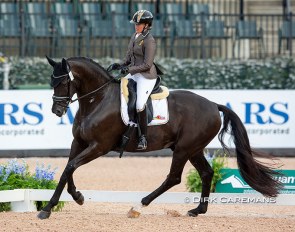 Manon Claeys and San Dior at the 2018 World Equestrian Games in Tryon :: Photo © Hippofot