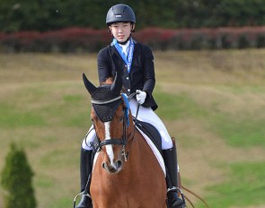 Shuma "Hidema" Hiraga on Phaedrus, winners of the Children division at the 2021 Japanese Youth Riders Championships :: Photo © Japan Equestrian Federation