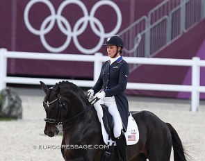 Adrienne Lyle and Salvino at the 2021 Olympic Games in Tokyo :: Photo © Astrid Appels